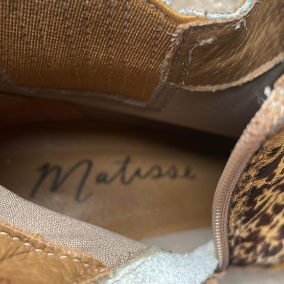 Matisse 7 Brown/Gold Leopard Bootie - Picture 7 of 8